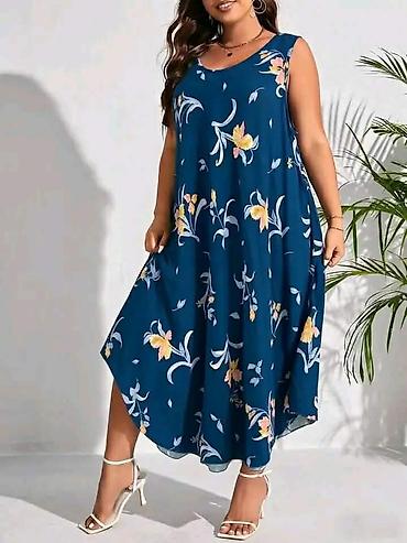 Haljine: Letnja maxi haljina bez rukava – Emi Moda, Made in Italy - Kroj — 11