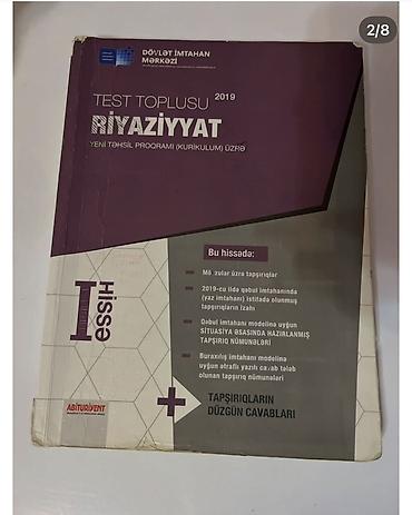 pa3x pro: Məhsul: DİM “Test Toplusu” kitabları dəsti Tərkib: - Riyaziyyat – — 1