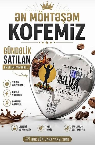 karnitin: SLT Slim Lux Coffee – Premium instan qəhvə içkisi Xüsusiyyətlər: - — 1