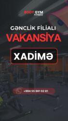 xadimə sumqayıt: Xadimə tələb olunur, 46 yaşdan yuxarı, 1 ildən az təcrübə, 1/1, Aylıq ödəniş