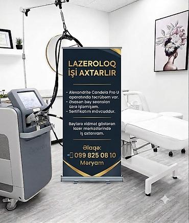 lazer kursları: Lazer ustası, 30 yaş, 1-2 illik təcrübə, Fiks edilmiş ödəniş — 1