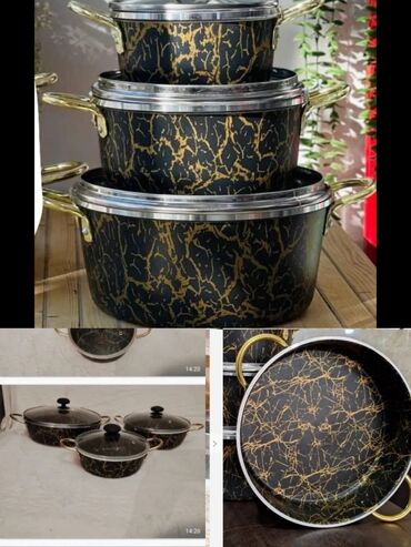 Digər dəstlər və servizlər: Mətbəx dəsti – qazanlar, boşqablar, qab-qacaq və aksesuarlar - Qazan — 1