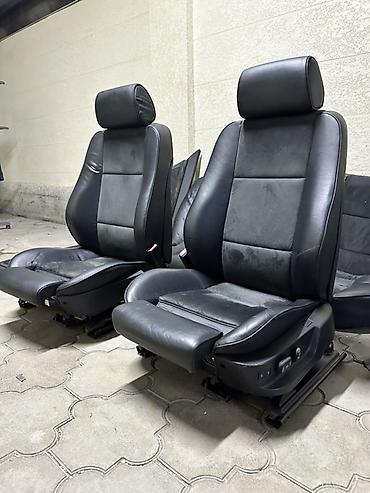сапок бортовое: Комплект сидений, Кожа, BMW 2001 г., Б/у, Оригинал, Япония — 4