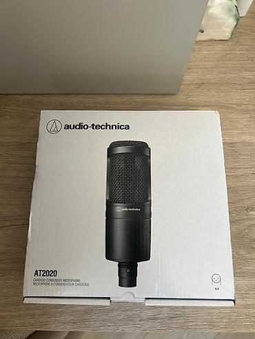 конденсаторный: Audio‑Technica AT2020 — студийный кардиоидный конденсаторный микрофон — 1
