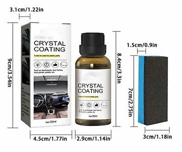 керамическое покрытие: Средство для восстановления и защиты пластика Crystal Coating, 30 мл — 3