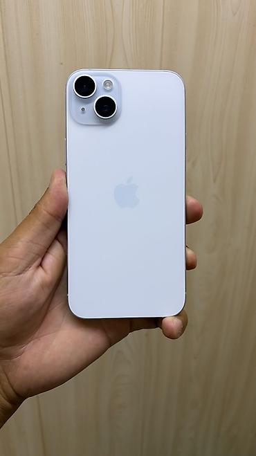 teyes бишкек: IPhone 15 Plus, Колдонулган, 128 ГБ, Ак, Коргоочу айнек, Каптама, 85 % — 1