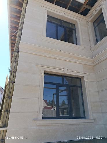 Фасадные плиты Сары-Таш (Травертин): Сары таш натуральный камень гранит мрамор перила из камня — 7