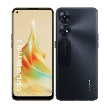 kredit telefon: Oppo Reno8 T, 256 GB, rəng - Qara, Zəmanət, Barmaq izi, Sənədlərlə