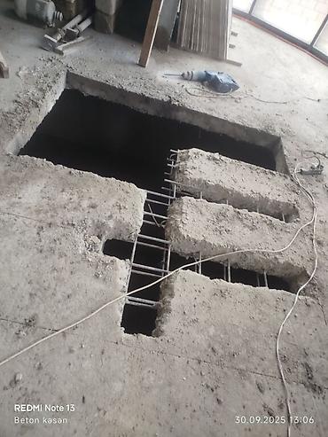 plastik qapllar: Beton kəsmə - Beton deşmə xidməti Beton kubik kərpicdən qapı — 6