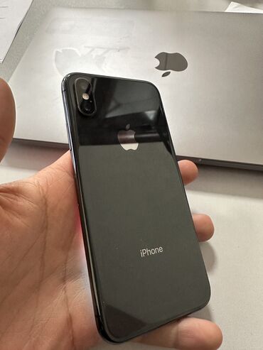IPhone Xs, Б/у, 64 ГБ, Черный, Защитное стекло, Чехол, Коробка, 74 %