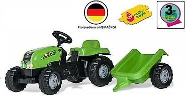 decije igracke type 0: Dečiji traktor na pedale sa prikolicom – Rolly Toys Kid-X - — 1