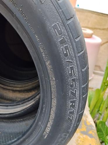 prado teker: 4 ədəd avtomobil şini - Ölçü: 215/55 ZR17 - Modellərdən birində yan — 4