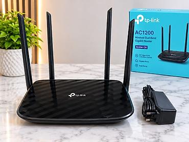 sntv internet sumqayit: TP-Link Archer C6 AC1200 Mesh Wi‑Fi Router - İkiz zolaq: 5 GHz-də 867 — 1