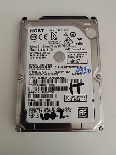 fixni: 1TB HGST /500GB Toshiba / 500GB Seagate / 100% Health Prodajem tri — 7