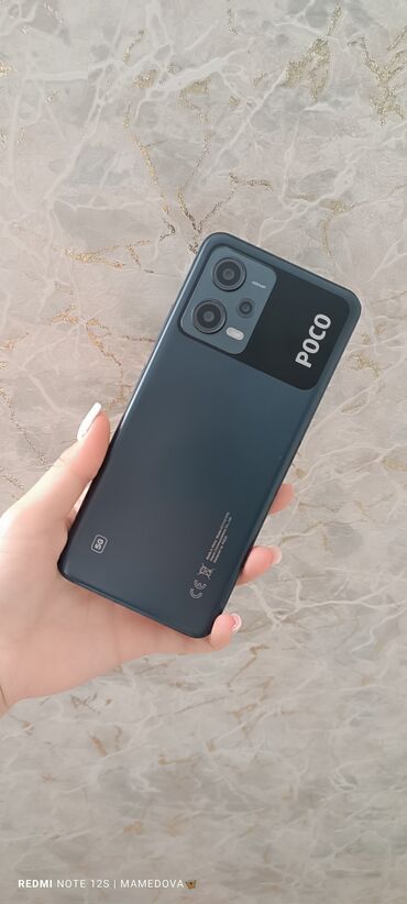 kiredit telfon: Poco X5 5G, 256 GB, rəng - Göy, Zəmanət, Sensor, Barmaq izi