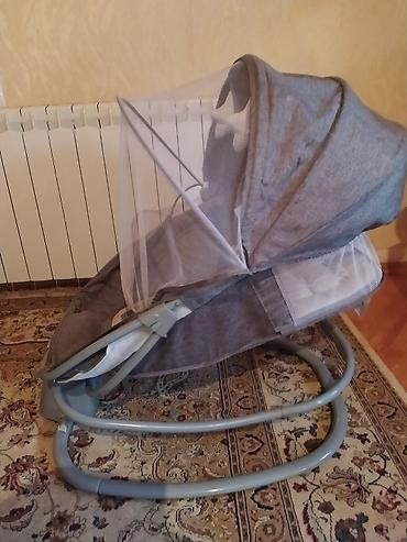 il: Uşaq üçün elektrikli beşik/oyun kreslosu - Rəng: boz - Elektriklə — 5