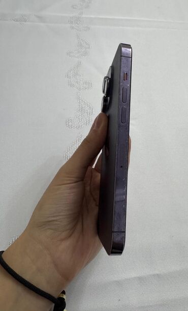 Kompüter, noutbuk və planşetlər: IPhone 14 Pro, 128 GB, Deep Purple, Barmaq izi, Face ID