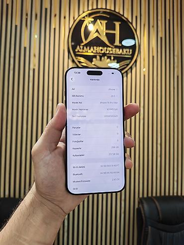 iphone adaptır: IPhone 16 Pro Max, 256 GB, Black Titanium, Simsiz şarj, Face ID, Sənədlərlə — 2