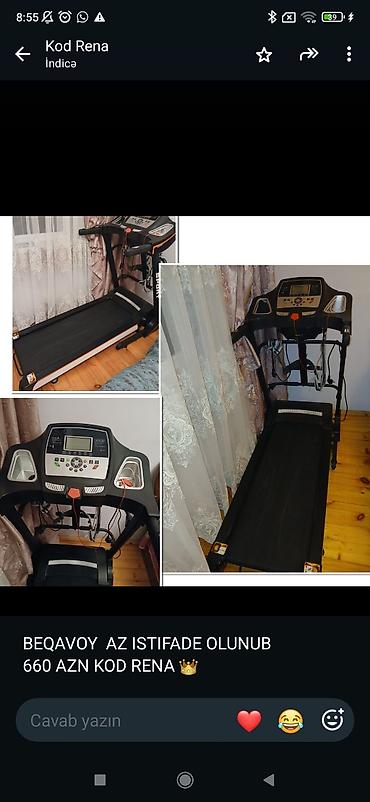 elekt: Qaçış trenajoru – BEQAVOY (elektrik) - Konsol: LCD ekran, sürət — 1