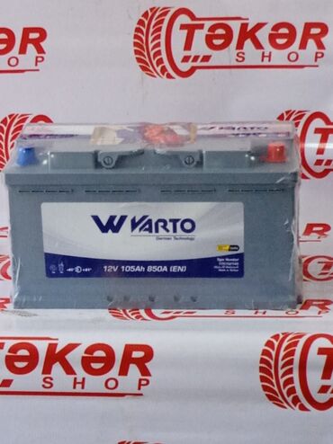 akumulator zaryadka aparatı: Varta, 105 ah, Orijinal, Türkiyə, Yeni
