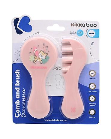 eb studio obuca: KIKKA BOO četka i češalj za bebe Savanna PINK – šifra proizvoda: KKB4 — 3