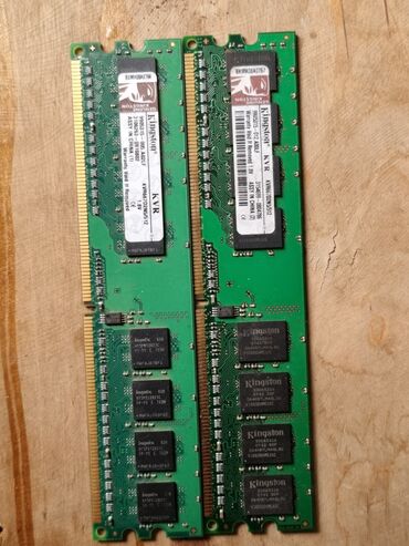 ddr2 ram: Operativ yaddaş (RAM) Kingston, < 1 GB, < 1333 Mhz, DDR2, PC üçün, İşlənmiş
