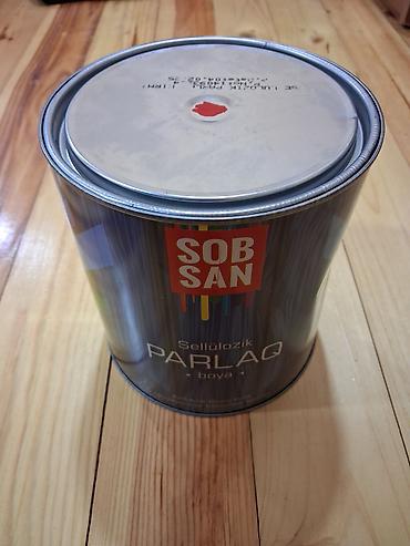набор для рисования в баку: Целлюлозная Краска для мебели, SOBSAN, 1 кг, цвет - Красный, Влагостойкие — 1