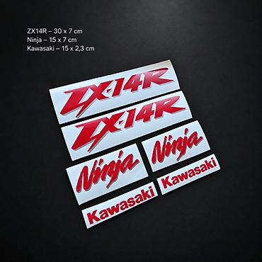 zumba za rupe: Kawasaki Ninja ZX14R Nalepnice – Komplet - 2843 Komplet Kawasaki — 1
