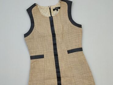 sukienki beżowa elegancka: Dress, S (EU 36), Next, condition - Very good