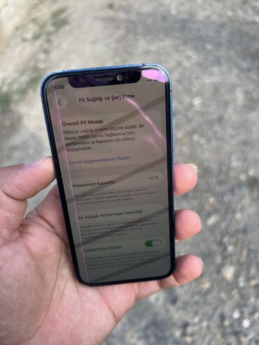 iphone 12 2 ci el: IPhone 12 mini, 64 GB, Mavi, Simsiz şarj, Face ID