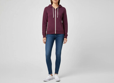 zalando bluzy: H&M, Кофта з каптуром жіноча, розмір M