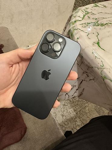 apple studio: IPhone 16 Pro, Б/у, 256 ГБ, Black Titanium, Защитное стекло, Чехол, 89 % — 1