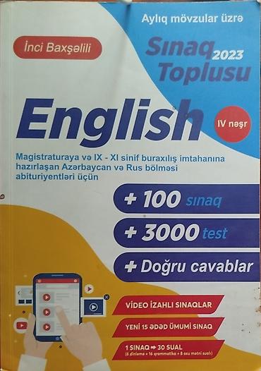 kitab alan: Məhsul: “English – Sınaq Toplusu” (2023) Təsvir: - Magistraturaya və — 1