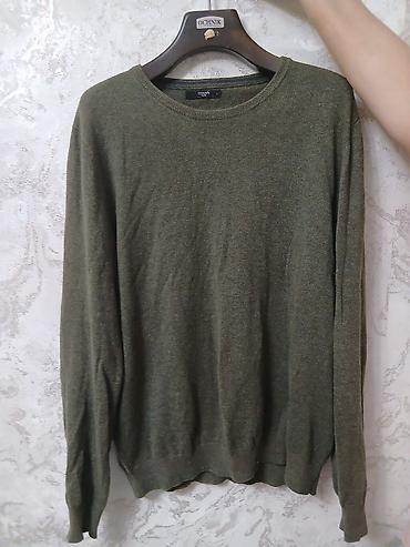 half zip: Мужской свитер, XL, ColinS, Б/у, цвет - Зеленый, Самовывоз — 1