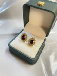 Minđuše: Naslov: Minđuše – 850 din/par Opis: Elegantne minđuše sa crvenim — 6