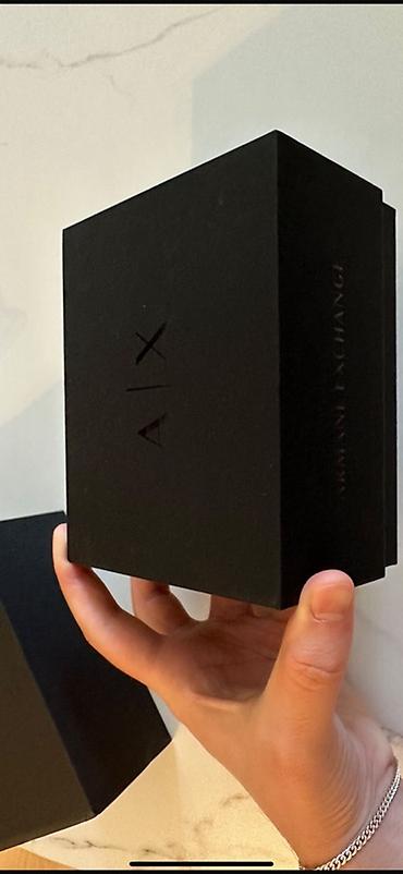Aksesuarlar: Armani Exchange (A|X) kişi saatı və bilərzik seti – model AXT545SET — 4