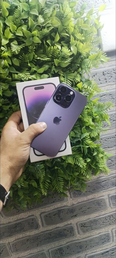 Apple iPhone: IPhone 14 Pro, 128 GB, Deep Purple, Face ID