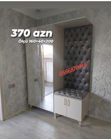 Dolablar: Yeni, Açılan, 2 qapılı Düz dolab, Dəhliz dolabı, Azərbaycan — 9