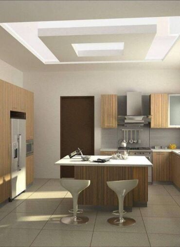 Malyar işləri: Hər növ Alcipan işləri görülür. Düz sadə tavan. Ara kəsmə divar — 14