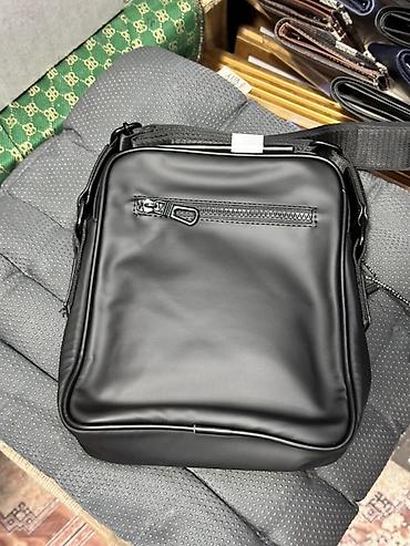 sling bag: Сумка через плечо, мужская/унисекс, компактная - Материал: гладкий — 2