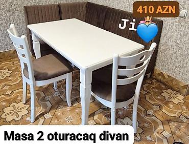 stol stul 2 ci əl: Künc divan və masa desti — 1