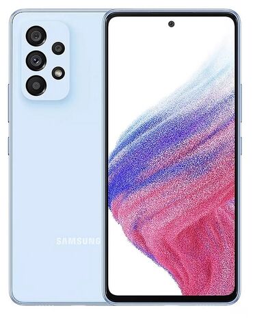 мобильный телефон huawei: Samsung Galaxy A33, Б/у, 128 ГБ, цвет - Голубой, 2 SIM