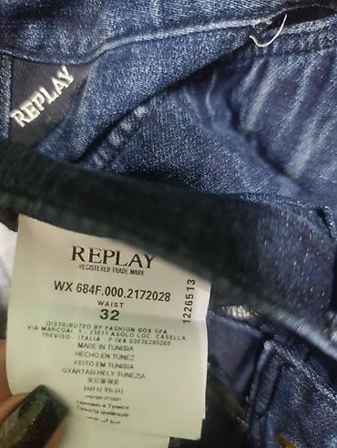 Farmerke: Replay muške farmerke RBJ - Model: RBJ (kožni label na pojasu) - — 8