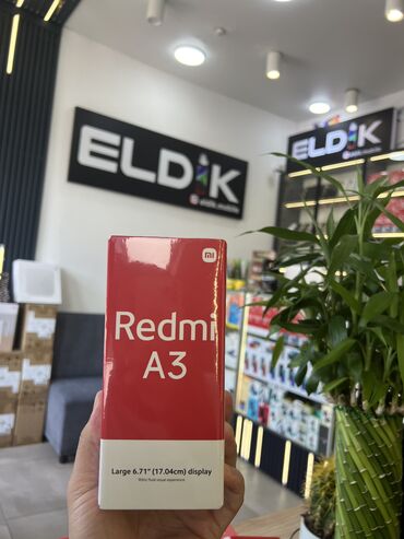 телефон расрочка: Redmi, Redmi A3, Новый, 128 ГБ, цвет - Черный, 2 SIM