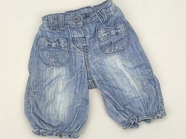 czarny kombinezon jeansowy: Denim pants, Next, 0-3 months, condition - Good