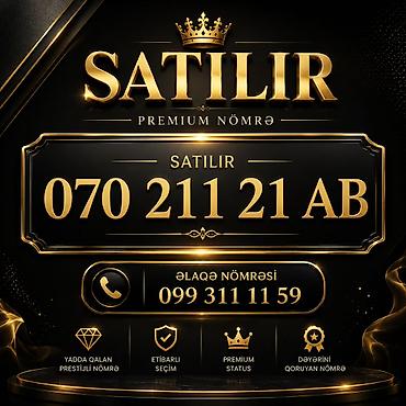 Digər: Premium nömrə satılır: 070 211 21 AB Xüsusiyyətlər: - Yadda qalan — 1