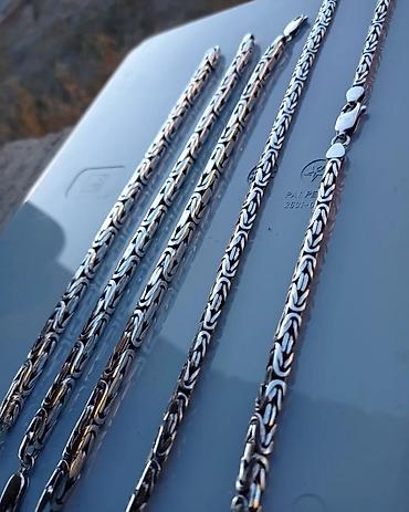 Серебряные цепочки: Серебряные Цепи и Браслеты Ручная работа 925-960 проба at lalafo.kg — 2 Серебряные цепочки: Серебряные Цепи и Браслеты Ручная работа 925-960 проба — 2