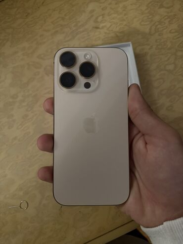 iphone 6s купить бу: IPhone 16 Pro, 128 GB, Qızılı, Face ID