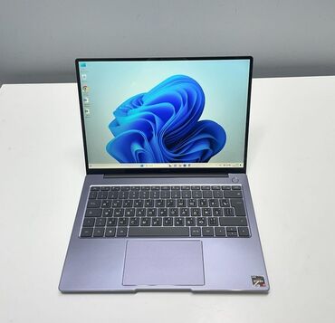 ноутбук с подсветкой: Ноутбук, Huawei, 16 ГБ ОЗУ, AMD Ryzen 7, 14 ", Б/у, Для несложных задач, память SSD