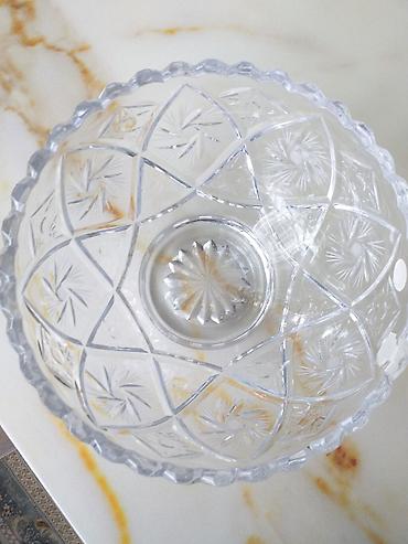 ulduz acar: Kristal meyvə qabı - Material: qalın və şəffaf kristal şüşə - Dizayn — 2